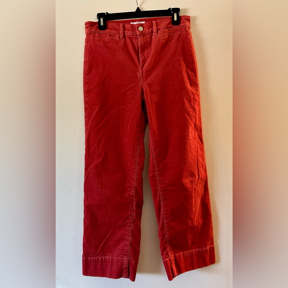 Sz 6 LOFT Orange Wide Leg Pants